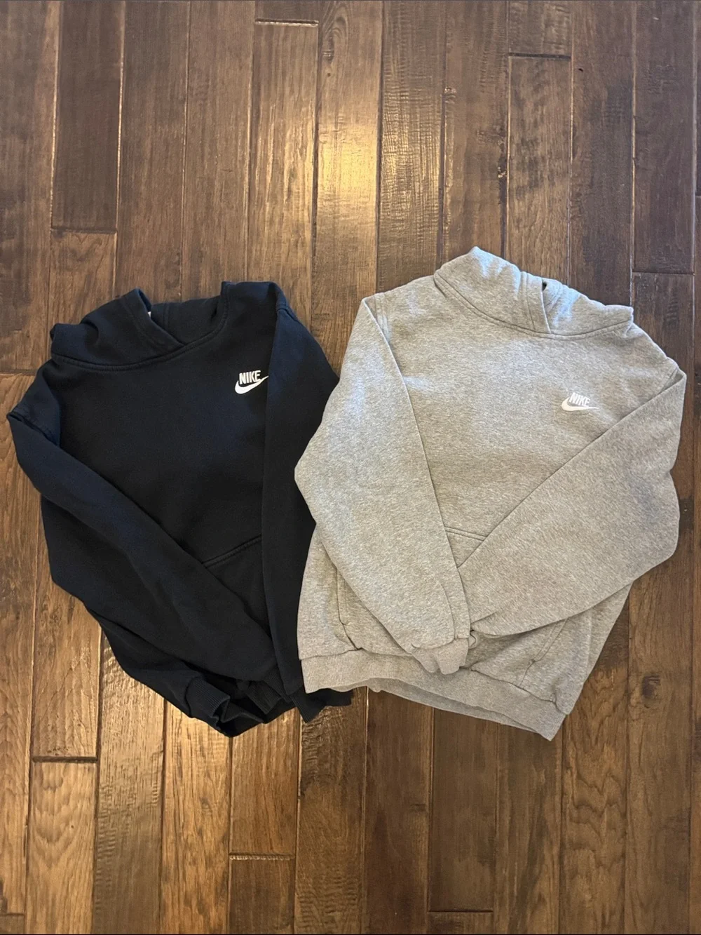 Nike Boys Size L Pullover Sweatshirt Hoodie - Black & Gray - 2 pack